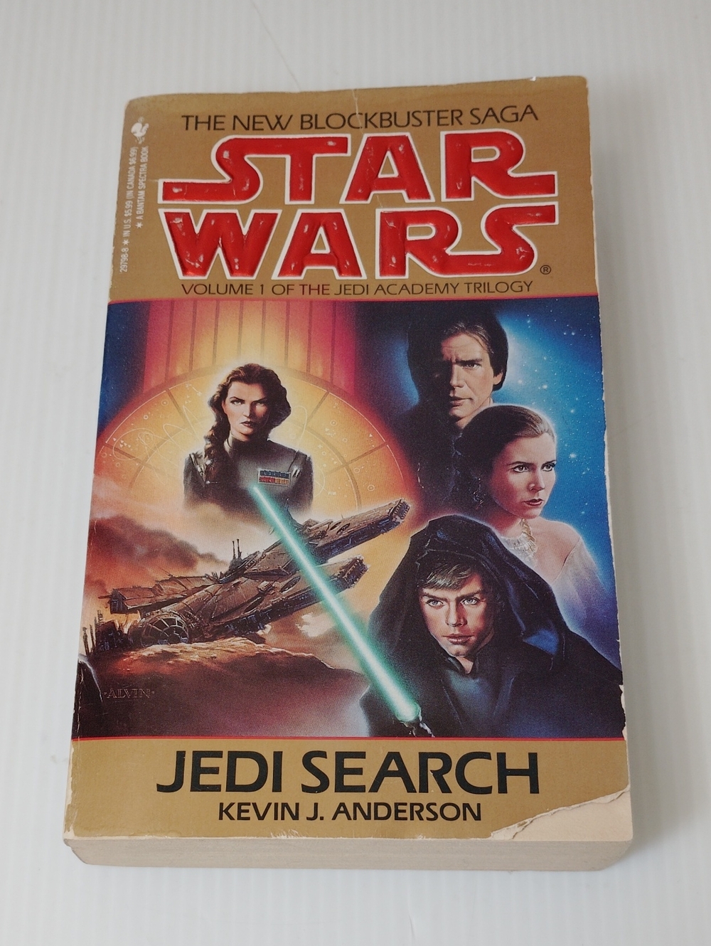 6 For $6 Star Wars Jedi Search Paperback – Red Logo, Gold/Cream Cover Art